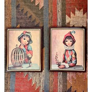 Maio big eyes Mardi Gras original print set